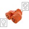 Ac Works Plug Adapter, 5-15/20R, L14-30P, 5-20P, 0 ft., Orange ADVL1430520 - alternate 3
